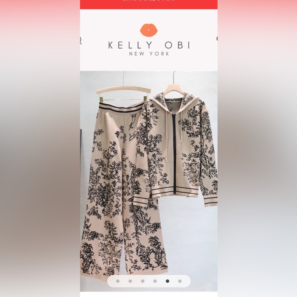 Hoodie/Floral Jogger Set, O/S(2-10) NIB